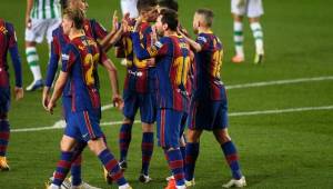 Messi ingresó en el segundo tiempo y le dio la victoria al Barcelona ante el Betis.