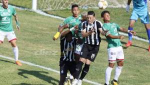 Encuentro entre Marathón y Honduras Progreso en el Torneo Apertura 2019.
