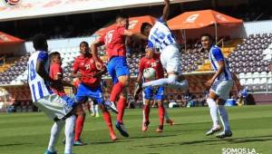 Enfrentamiento de la selección de Honduras ante Costa Rica este jueves desde e Ricardo Saprissa. Foto cortesía Twitter