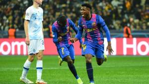 Barcelona gana 1-0 en visita al Dinamo de Kiev con gol de Ansu Fati.