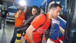 La Selección de Chile en su llegada a Honduras.