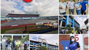 El lente de DIEZ comenzó a recorrer desde horas tempranas el estadio Olímpico de San Pedro Sula en la previa del juego entre Honduras y Panamá. Fotos: Neptalí Romero