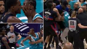 La pelea del año en la NBA: puñetazos y cuatro expulsados en la victoria de Pistons sobre los Hornets