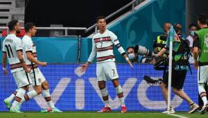 Cristiano Ronaldo marcó el 2-0 de Portugal ante Hungría en el Puskas Arena.