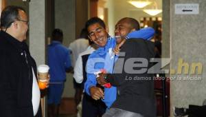 Wilson Palacio gozó un buen rato en el hotel de la selección de Honduras.