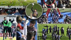 El cuadro de Xabi Alonso compartió con los aficionados en el penúltimo entrenamiento del año.