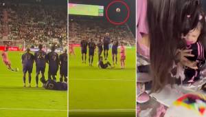 Messi le dio un balonazo a un niña en el triunfo del Inter Miami y la reacción del padre se viralizó.