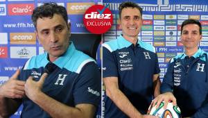 José Molina, seleccionador de Honduras, compartió una extensa charla con DIEZ junto con Francis Hernández en las instalaciones de la Casa del Fútbol en la capital (Foto por Alex Pérez)