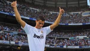 La presentación de Cristiano Ronaldo en el Santiago Bernabéu es la más concurrida en la historia. FOTO: Archivo