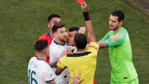 Messi fue expulsado con Argentina mientras disputaban el tercer lugar de la Copa América 2019.