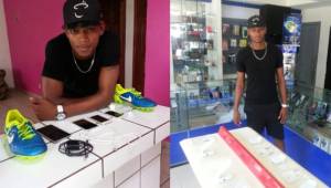 El delantero del Real Sociedad, Henry Martínez, tiene una tienda de venta y reparación de celulares y ha iniciado la vida como comerciante. Foto Henry Martínez