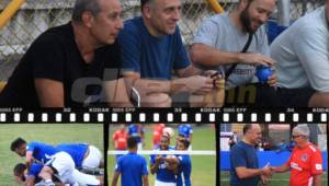 El nuevo entrenador de la Selección de Honduras fue novedad este martes en el entrenamiento del Olimpia que se realizó en el estadio Nacional. ¡Acá te dejamos fotografías de todo lo que ocurrió! Fotos: Ronal Aceituno.