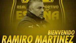 Real España anuncia el fichaje del técnico Ramiro Martínez.