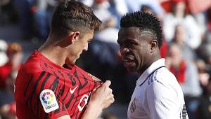 Vinicius y José Raíllo mantuvieron un cruce verbal en el Mallorca-Real Madrid.