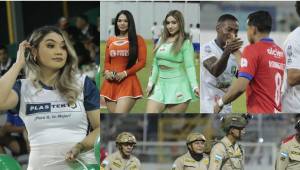 NO SE VIO EN TELEVISIÓN: Chicas bellas del Platense, alarma por lesión en Olimpia, inesperado MVP y trapo sorprendió en el Morazán. FOTOS: Mauricio Ayala | Neptalí Romero.