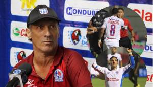 Pedro Troglio atendió la conferencia de prensa de Olimpia tras el triunfo ante Real España. FOTOS: Emilio Flores.