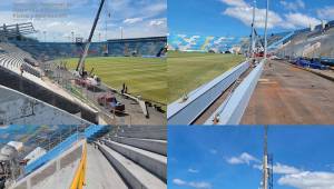 Se revela la razón por la que cerró de manera provisional el Estadio Nacional Chelato Uclés de Tegucigalpa. Condepor sigue a toda marcha la instalación del nuevo techado.