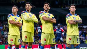 Richard Sánchez, Diego Valdés, Henry Martin y ALejandro Zendejas en la celebración de uno de los goles ante el New England Revolution.