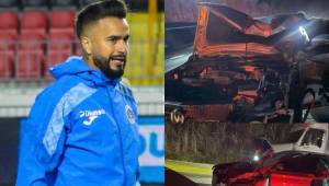 Rodrigo 'Droopy' Gómez y otros miembros del Motagua sufrieron un accidente vial luego de regresar de los entrenamientos: así quedó el carro del argentino y revelan cómo sucedió todo.