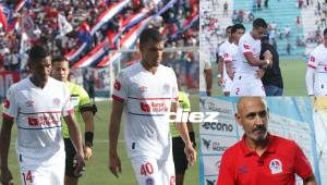 El Olimpia sufrió una dolorosa derrota de 6-2 a manos del Génesis PN en el encuentro de la jornada 19 de la Liga Nacional de Honduras en la ciudad de La Paz. Fotos Alex Pérez.