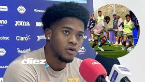 Exon Arzú recibió su primer llamado a la Selección de Honduras y espera debutar el martes frente a Perú. Foto Mario Figueroa.