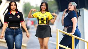 La belleza se hizo presente al partido que disputan Real España y Olimpia en el estadio Morazán. El coloso sampedrano se lleno de lindas mujeres que engalanaron las gradas alentando a los futbolistas favoritos.