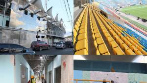 ¡Una bellezada! Así avanza la construcción del centro comercial en el Estadio Nacional Chelato Uclés d Tegucigalpa. FOTOS: Marvin Salgado.