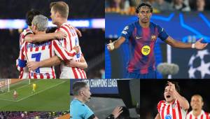 Barcelona fue perjudicado por el arbitraje en la Champions League, el señalado por la derrota de los culés y la humillación de Atlético de Madrid en el Camp Nou. (FOTOS: EFE)