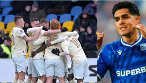 El Lech Poznan perdió ante Shakhtar en la ida de octavos de Conference League.