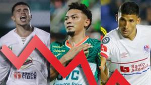 Estos son los futbolistas que destacaron en el Apertura 2025 de la Liga Nacional, pero en el Clausura 2026 no la pasan bien y han bajado su nivel en lo que va del campeonato liguero en Honduras.