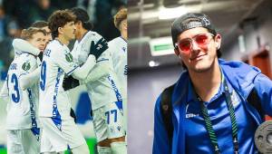 Luis Palma es el único centroamericano en la competencia internacional de la Uefa. Foto cortesía Lech Poznan.