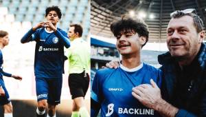 Víctor Vandenbroucke fue autor de su primer gol con el KAA Gent Sub-23 en su primera titularidad. Fotos cortesía KAA Gent Sub-23.