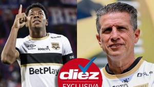 Técnico del Internacional de Bogotá se rinde ante el fútbol hondureño y elogia a Dereck Moncada por lo que ha demostrado en el club colombiano.