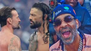 Jim Jones estuvo presente en WWE Monday Night Raw y lució la camisa de Motagua. Fotos captura de video.