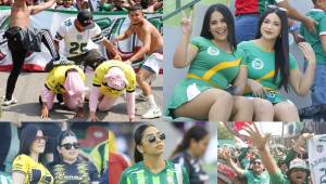 La barra de Marathón se burló de Real España en la llegada al Yankel Rosenthal, le cantaron a la directiva del Monstruo Verde y LENTE DIEZ capturó a las bellas chicas que engalan el Yankel Rosenthal.