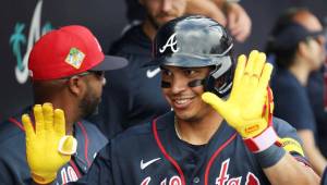 Mauricio Dubón cuenta con 29 imparables en la presente temporada con los Bravos de Atlanta. Foto cortesía Braves.