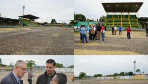 OFICIAL: Condepor retomó las labores en la remodelación del Estadio Humberto Micheletti, casa del Honduras de El Progreso. Así luce actualmente.