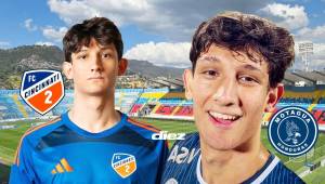 Mathías Vázquez salió de Motagua en calidad de préstamo al Cincinnati II y ha entrenado con el primer equipo. Fotos cortesía.