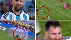 ¡Al ángulo! El hermoso golazo de tiro libre de Messi que cerró con broche de oro para Argentina en amistoso ante Panamá