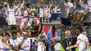 Olimpia celebra a con euforia el título número 40 en su historia, jugador recibió el Balón de Oro de la Liga Nacional de Honduras; Édrick Menjívar y Jerry Bengtson alzaron la copa en Tegucigalpa. (FOTOS: David Romero / Marvin Salgado / Mauricio Ayala)
