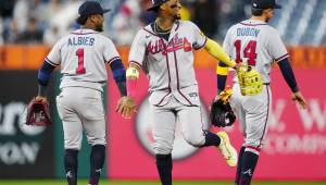 Mauricio Dubón cayó como anillo al dedo en Atlanta y tienen los mejores números en las Grandes Ligas. Fotos cortesía Braves.