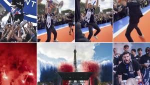 Lo que se vive este domingo en la capital francesa con la llegada del PSG luego de vencer al Arsenal y conseguir el bicampeonato en la Champions League. Luis Enrique se desató con los aficionados.