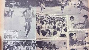 Páginas doradas del anuario de Diario LA PRENSA de junio de 1976 en la primera edición de la Maratón.