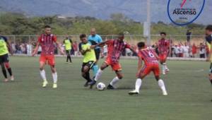 Partido de ascenso entre Olancho FC y Real Juventud por los cuartos de final de ida. Foto cortesía Facebook.