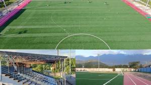 Desde finales de noviembre del 2025 lo utilizan para jugar en las ligas burocráticas, pero le faltan obras por concluir. Fotos cortesía Liga Fraternidad Junqueña, Alexis Gutiérrez y Sport News Tillet.