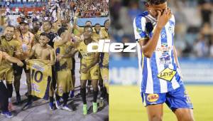 Victoria perdió la categoría, Real España los derrotó en La Ceiba. Fotos Mauricio Ayala, Moisés Valenzuela y Esaú Ocampo.