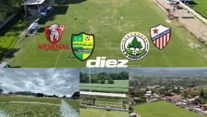 Solamente uno tiene en su pasado albergar encuentros de primera división, y su césped está en regulares condiciones. Fotos cortesías.