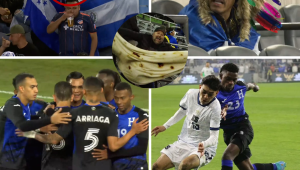 Punta, bombos, fotos y gritos a todo pulmón se vivieron el clásico centroamericano entre Honduras - El Salvador en el BMO Stadium de Los Ángeles, Estados Unidos.