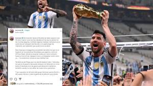 Lionel Messi se acuerda de todos los futbolistas que intentaron ganar un Mundial con Argentina.