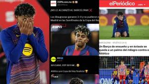 La prensa se rinde ante Barcelona luego de quedarse a las puertas de la remontada y esto dicen de la clasificación de Atlético de Madrid en la Copa del Rey.